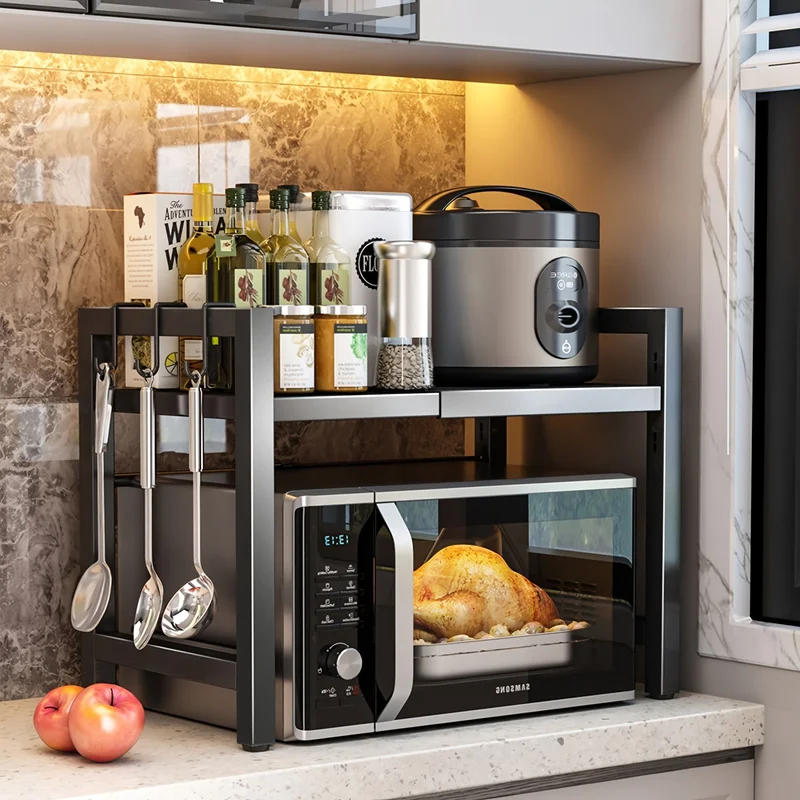 Kitchen Baking Rack - Estante Extensible para Microondas, Soporte para