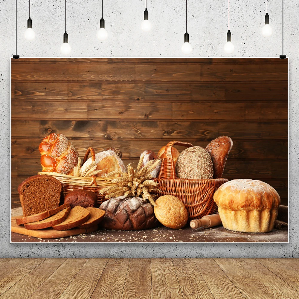 Kitchen Baking Background - Fondo de tablones de madera para