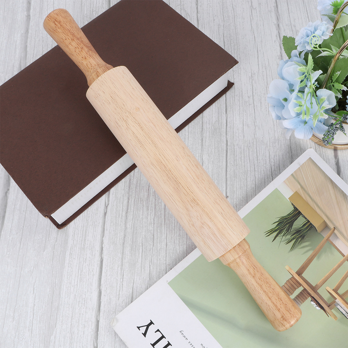 Rodillo de Madera de Caucho Pr - Kitchen Roller Baking reseña y precio